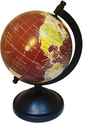 

Imli Street Polotical World Globe Desk & Table Top Political World Globe(Medium Brown)