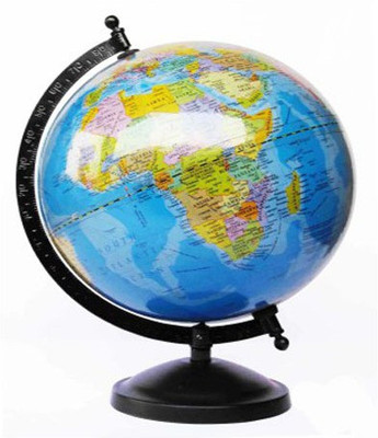 

Efficient Laminated With Metal Base Desk And Table Top Political World Globe(Medium Blue)
