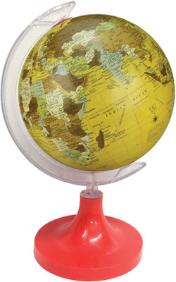 

Globeskart Designer New Beige Desk and Table Top Political World Globe(Small Yellow Beige)