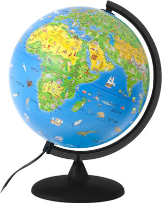 

Gold Dust Dia: 15 cm - LED Excel Desk & Table Top Political World Globe(Small Blue)