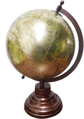 

Imli Street Golden Earth Children Education Globe Desk & Table Globe Political World Globe(Medium Golden)