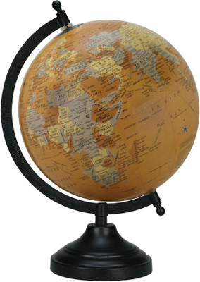 

Globeskart Designer Rust Orange Desk & Table Top Political World Globe(Medium Rust Orange)