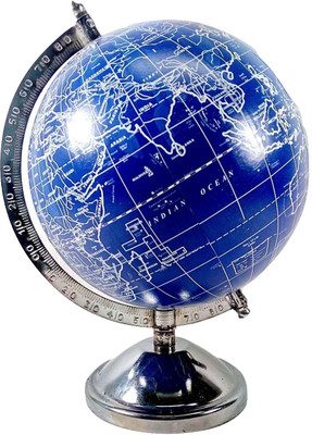 

MH Blue Ocean Steel Base Desk & Table Top Political World Globe(Medium Blue)