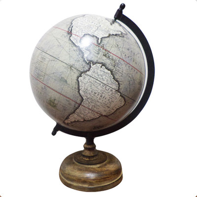 

Imli Street Grey Earth World Education Globe Desk & Table Globe Political World Globe(Medium Grey)