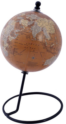 

Globeskart Designer Antique Orange Desk and Table Top Political World Globe(Medium Small 5 inches Orange)