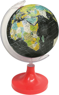 

Globeskart Black Multicolour Desk and Table Top Political World Globe(Small Black)