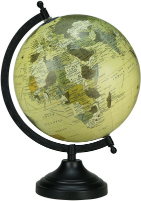 

Globeskart Designer Old Beige Multicolour Desk & Table Top Political World Globe(Medium Old Beige)