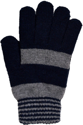 

Vinenzia Geometric Print Winter Men's Gloves, Navy