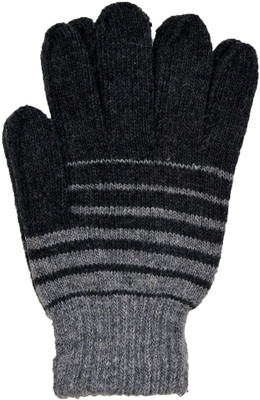 Vinenzia Striped Winter Men's Gloves, Anthra