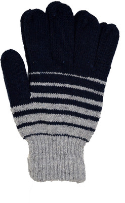 

Vinenzia Self Design Winter Men's Gloves, Navy