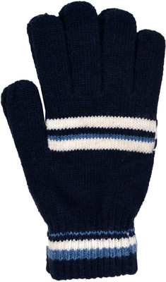 

Vinenzia Self Design Winter Men's Gloves, Navy