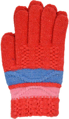 

Vinenzia Striped Winter Women's Gloves, Majenta
