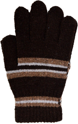 

Vinenzia Geometric Print Winter Men's Gloves, Brown