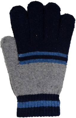 

Vinenzia Self Design Winter Men's Gloves, Navy