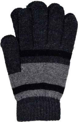 

Vinenzia Geometric Print Winter Men's Gloves, Anthra