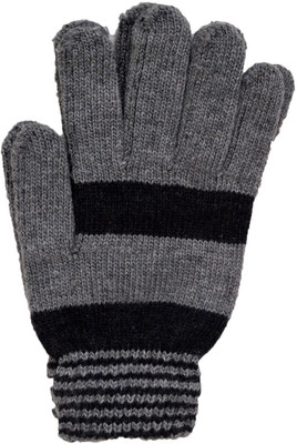 

Vinenzia Geometric Print Winter Men's Gloves, Grey