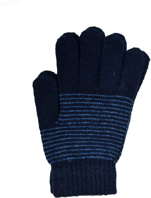 

Vinenzia Striped Winter Men's Gloves, Navy