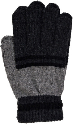

Vinenzia Self Design Winter Men's Gloves, Anthra