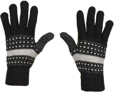 tiekart Self Design Winter Men Gloves
