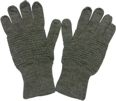 

Graceway Designer Embellished Winter Men Gloves, Grey