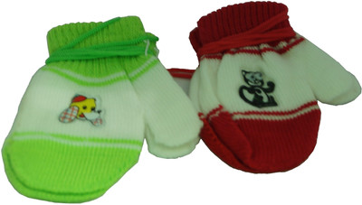 

Atabz Kids Glove(Multicolor), White green red