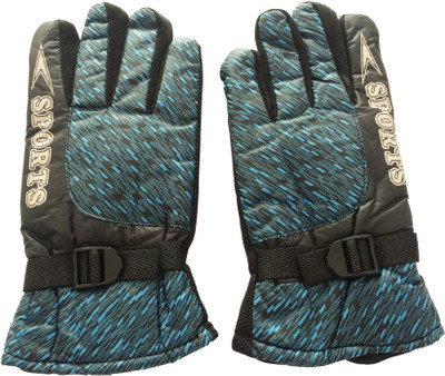 

Graceway Geometric Print Winter Men Gloves, Blue