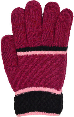 

Vinenzia Striped Winter Women's Gloves, Pink