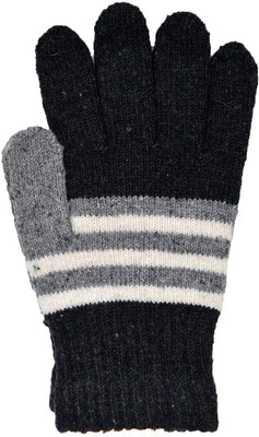 

Vinenzia Self Design Winter Men's Gloves, Anthra