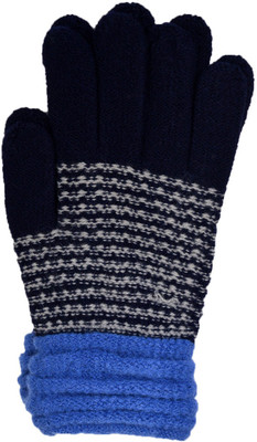 

Vinenzia Self Design Winter Women's Gloves, Navy
