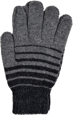 

Vinenzia Geometric Print Winter Men's Gloves, Grey