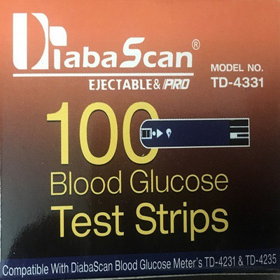 

DiabaScan 100 Glucometer Strips