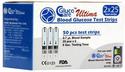 

GlucoCare 50 Glucometer Strips