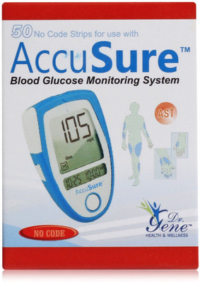 Dr. Gene Accusure 50 Test Strips 50 Glucometer Strips