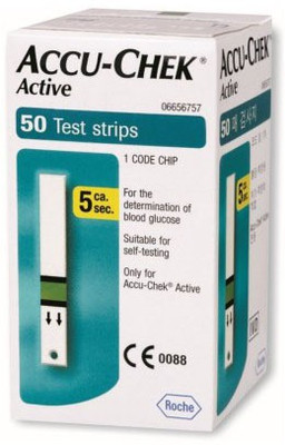 Accu-Chek 50 Glucometer Strips available at flipkart for Rs.780