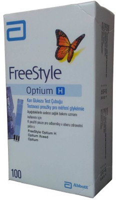 

Optium H Glucometer Strips 100T Glucometer(Blue)