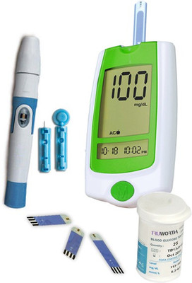 

Truworth G-30 French Green + 25 Strips Glucometer(Green)