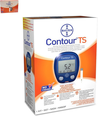 

BAYER Contour TS Kit with 100 strips Glucometer(Blue)