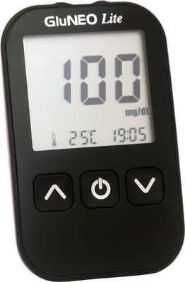 

Infopia GluNEO Lite Blood Glucose Monitoring system. 5 seconds result Glucometer Glucometer(Black)