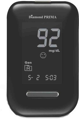 

Truworth Diamond Prima with Strips Glucometer(Black)