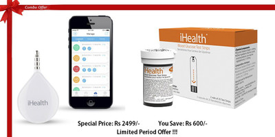 

iHealth iHealth Align Portable Glucometer & iHealth Blood Glucose Test Strips Combo Glucometer(White)