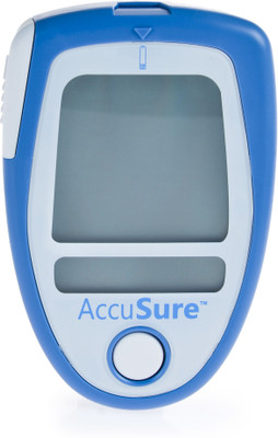 

AccuSure Free 50 Strips Glucometer(Blue, White)
