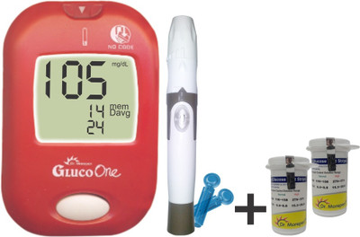 

Dr. Morepen Glucoone No Coding (With 50 Strips) Glucometer(Red)