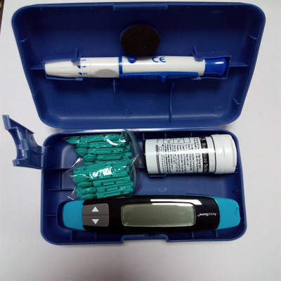 

Dr.Gene Accu Sure Easy Touch Blood Glucose Glucometer(Blue)
