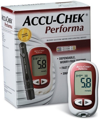 

Accu-Chek Performa Blood Glucose Monitor Glucometer(Maroon)