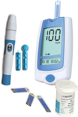

Truworth G-30 Blue with 25 Strips Glucometer(Blue)