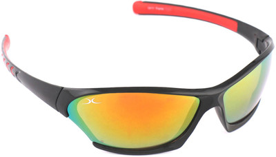 

Vast Sport Wrap Around Polycarbonate Cricket Goggles(Black, Red)