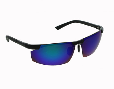 

Vast Aluminum Magnesium Polarized Mirrored Anti Glare Driving Cycling Fashion Stylish Mens Cycling Goggles(Black)