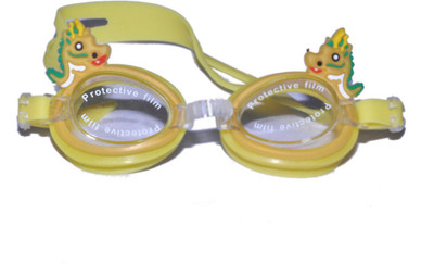 

swimcart YELLOW DRAGON DESIGN FOR KIDS Swimming Goggles(Yellow)