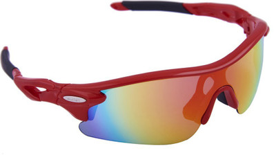 

Omtex Flash Red Cricket Goggles(Red)