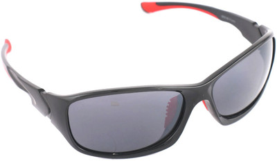 

Vast Sport Wrap Around Polycarbonate Cricket Goggles(Black, Red)
